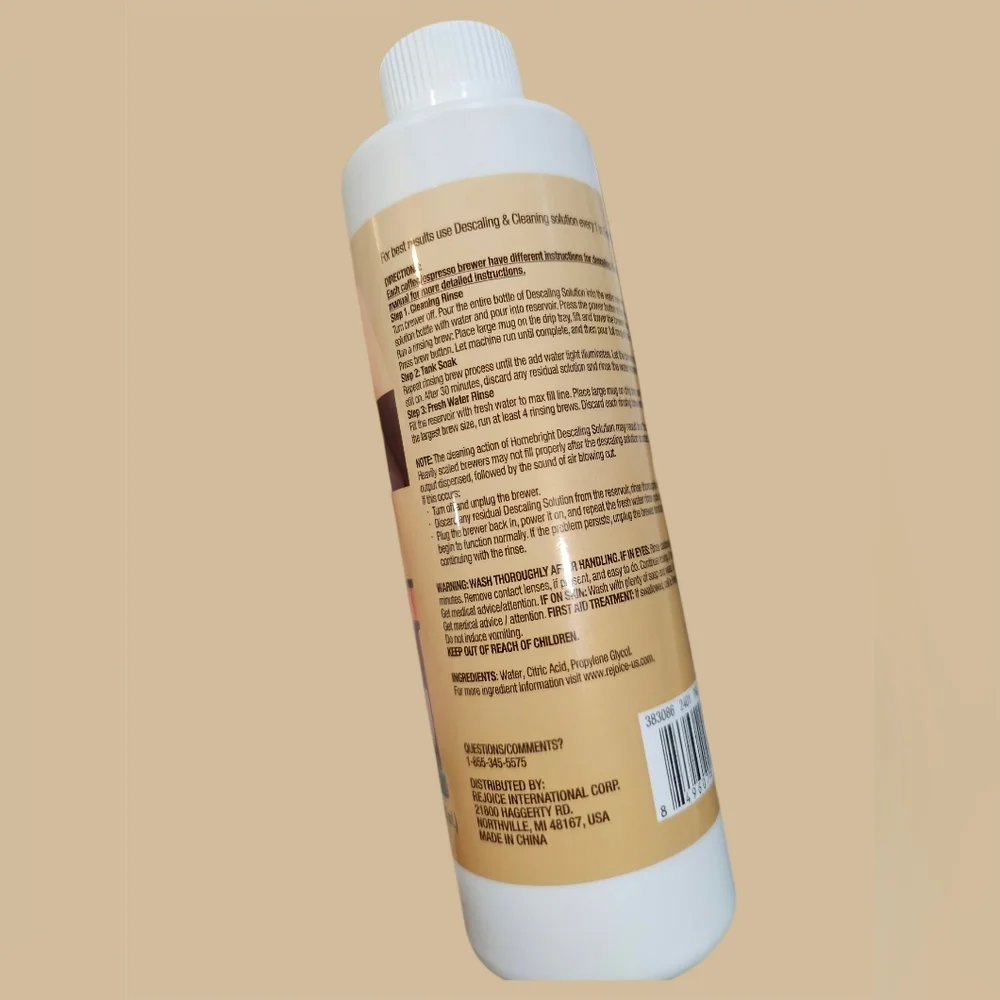 homebright descaling solution